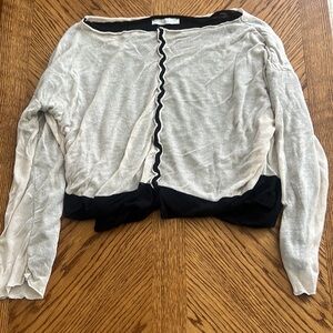 Sister's Made in Italy balck and cream crop top size M